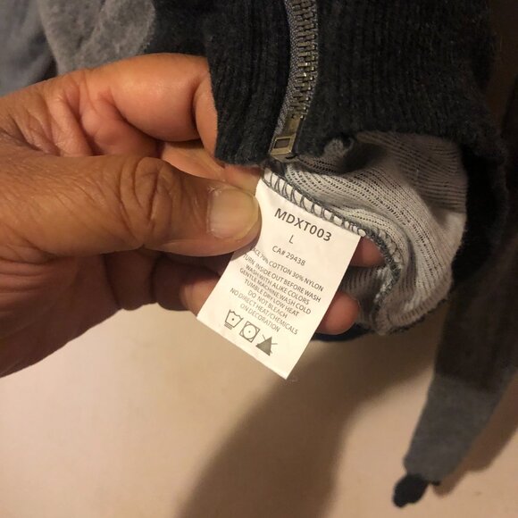 Miss Me Black/ Gray Lace Hoodie - Picture 4 of 8